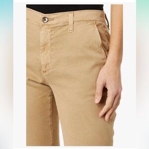 Ag Adriano Goldschmied Caden Crop Trousers in Soft Fawn